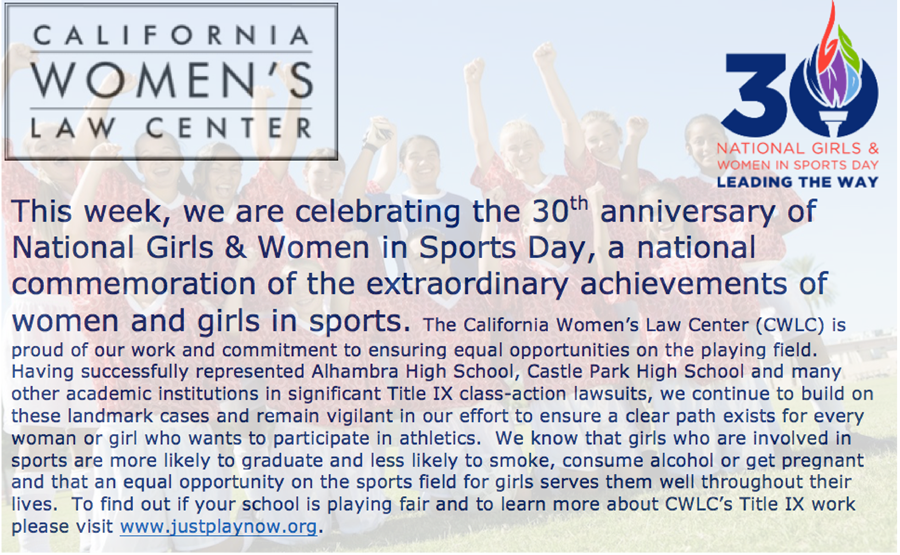 National Girls and Women in Sports Day 2016 | California Women's Law Center